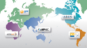 Regional Internet Registries regions Regional Internet Registries regions